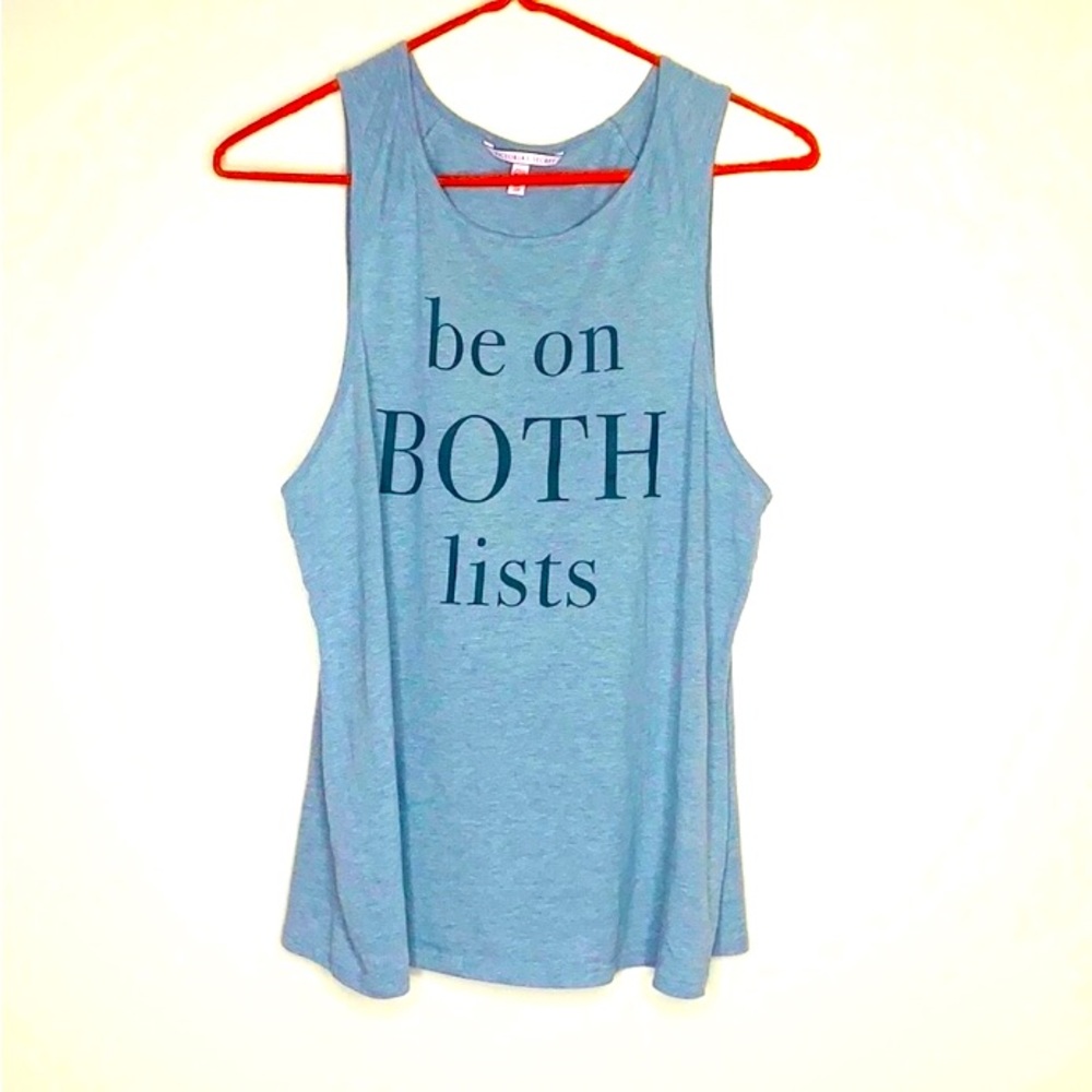 Victoria’s Secret | Gray BE ON BOTH LISTS Christmas Casual Tank Top Festive Top